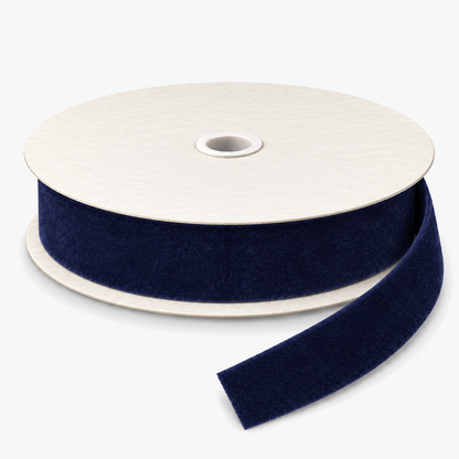 Velvet Ribbon 38mm Navy - roll view