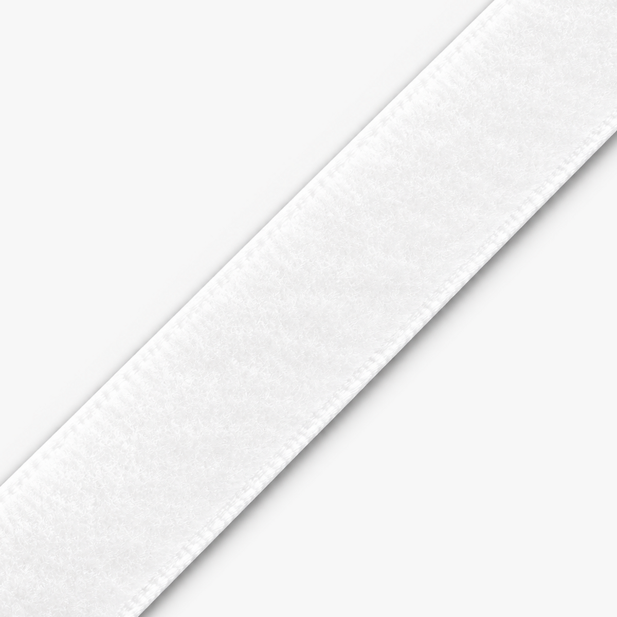 Velvet Ribbon 38mm White - per metre diagonal view