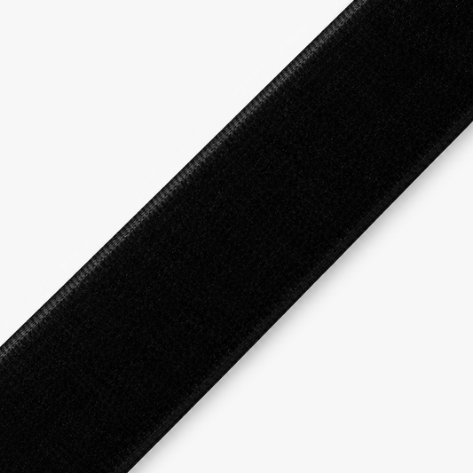 Velvet Ribbon 50mm Black - per metre diagonal view
