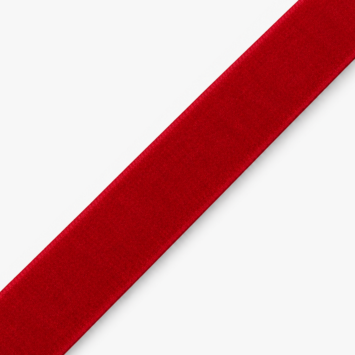 Velvet Ribbon 15mm Red - per metre diagonal view