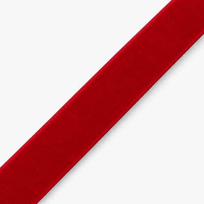 Velvet Ribbon 15mm Red - per metre diagonal view