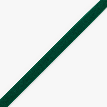 Velvet Ribbon 15mm Bottle Green - per metre diagonal view