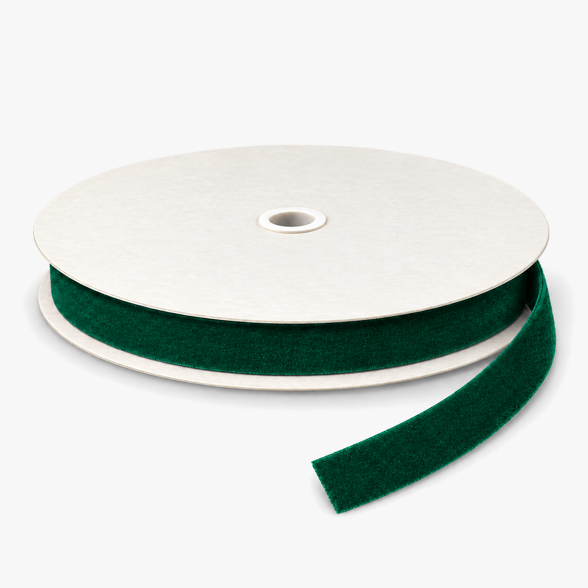 Velvet Ribbon 15mm Bottle Green - roll view