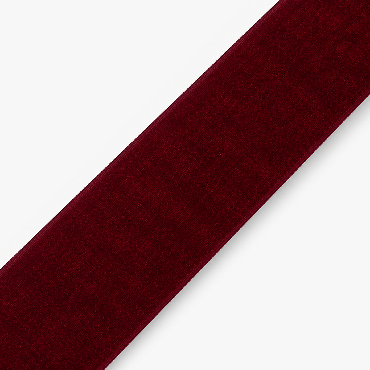 Velvet Ribbon 50mm Maroon - per metre diagonal view