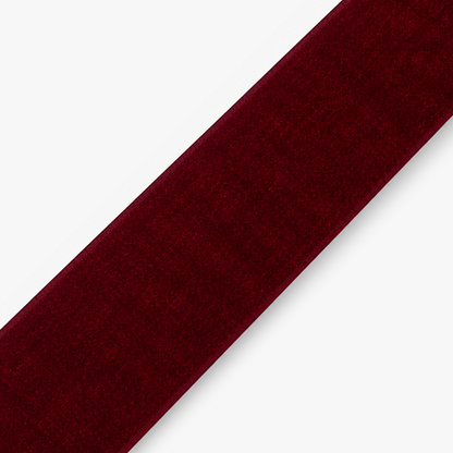 Velvet Ribbon 50mm Maroon - per metre diagonal view