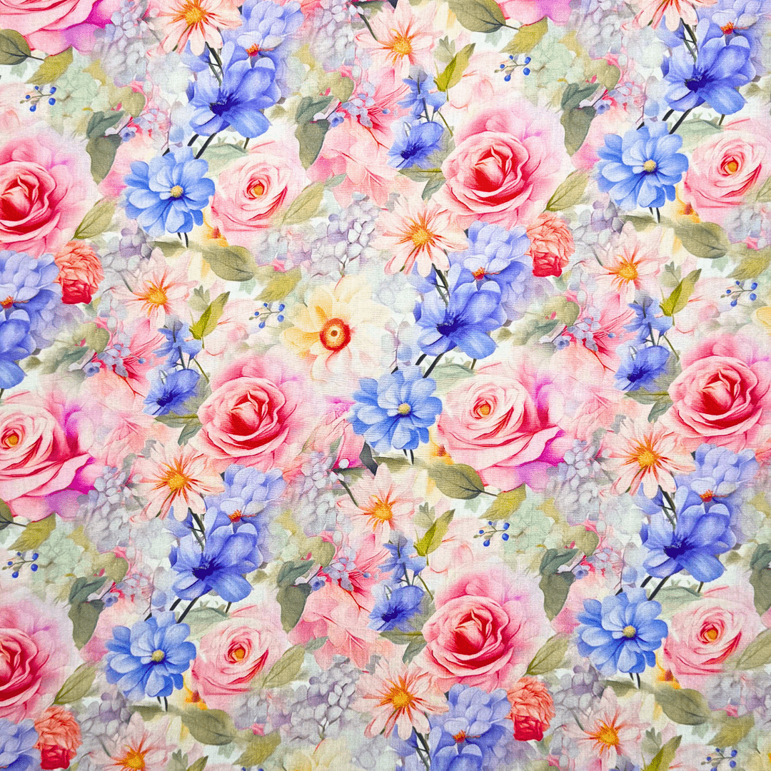 Viscose Printed Challis Des.1 1 - Ragland Fabrics