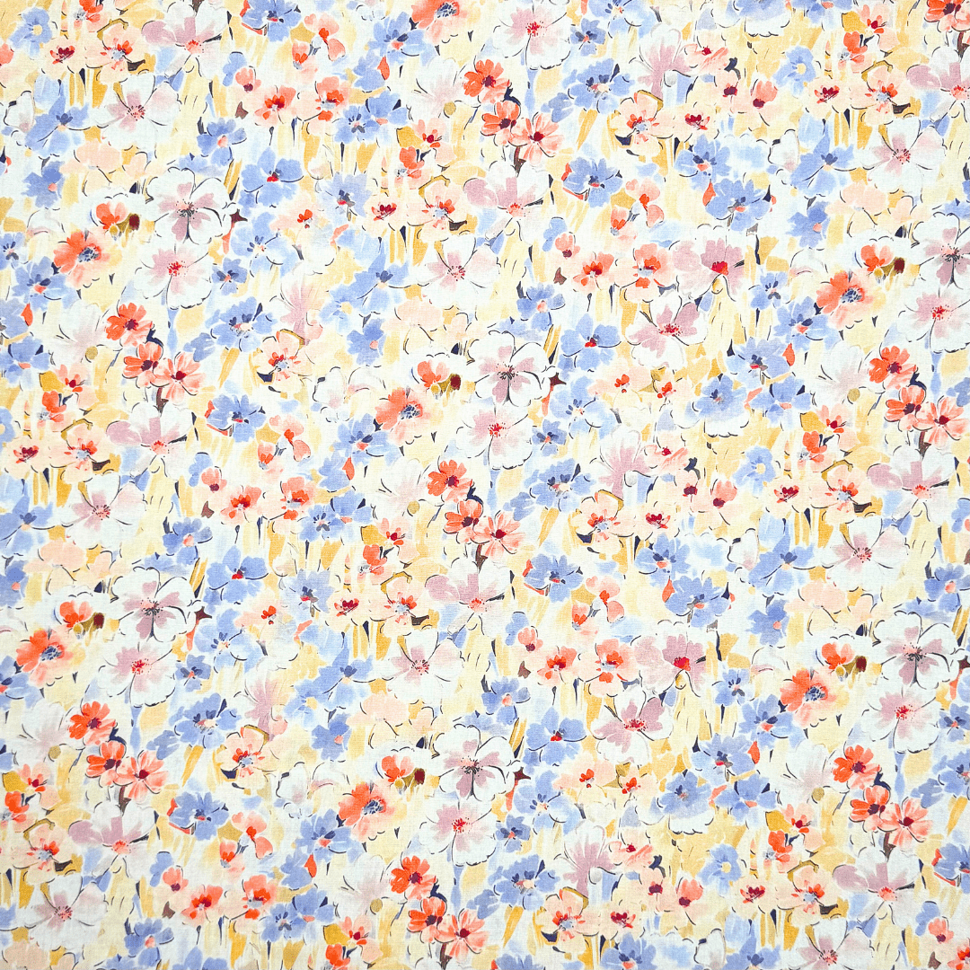 Viscose Printed Challis Des.13 1 - Ragland Fabrics
