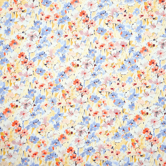 Viscose Printed Challis Des.13 1 - Ragland Fabrics