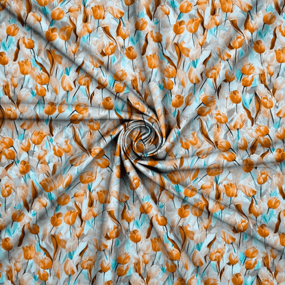 Viscose Printed Challis Des.2 2 - Ragland Fabrics
