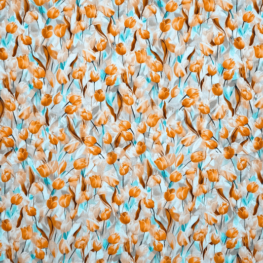 Viscose Printed Challis Des.2 2 - Ragland Fabrics