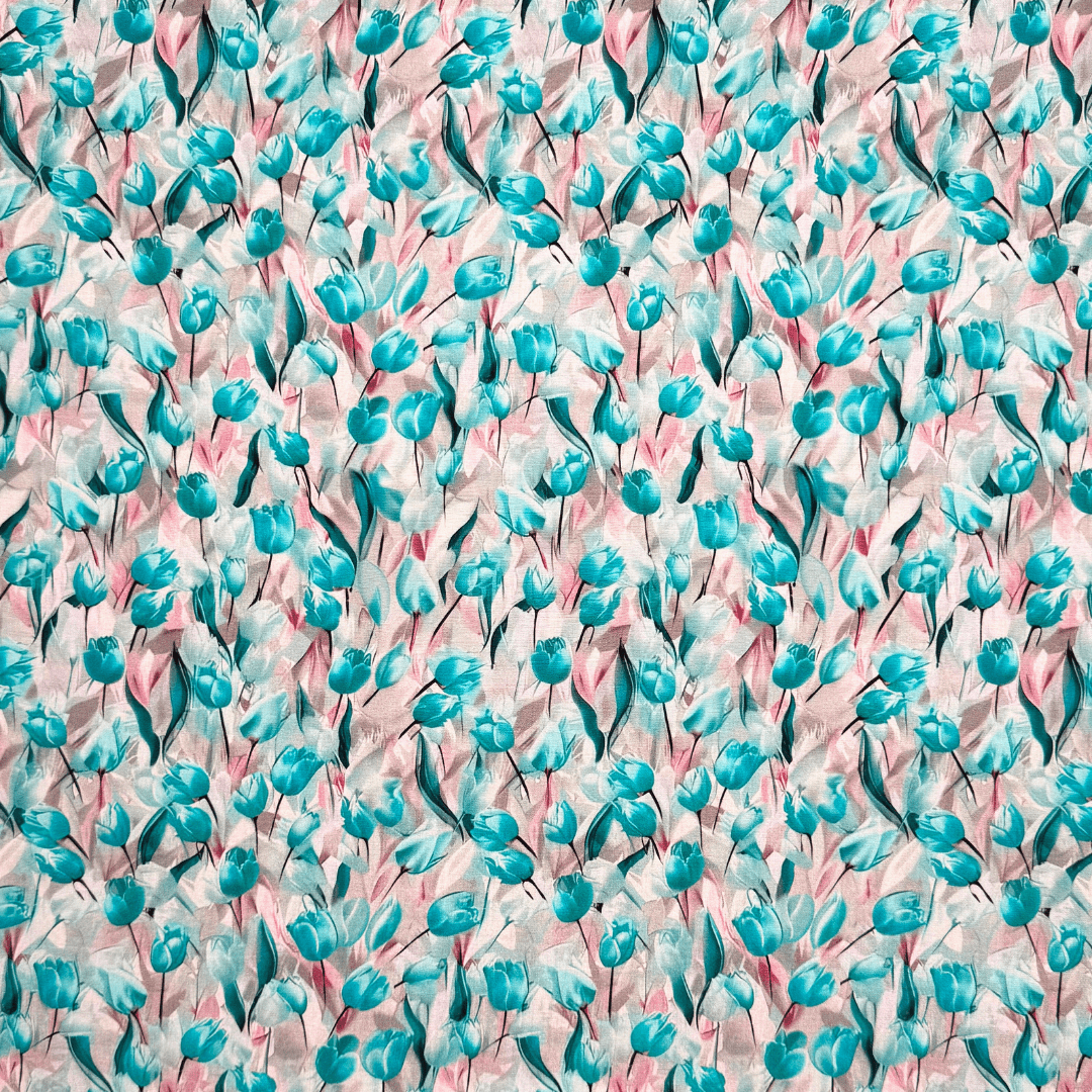 Viscose Printed Challis Des.2 3 - Ragland Fabrics
