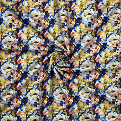 Viscose Printed Challis Des.4 1 - Ragland Fabrics