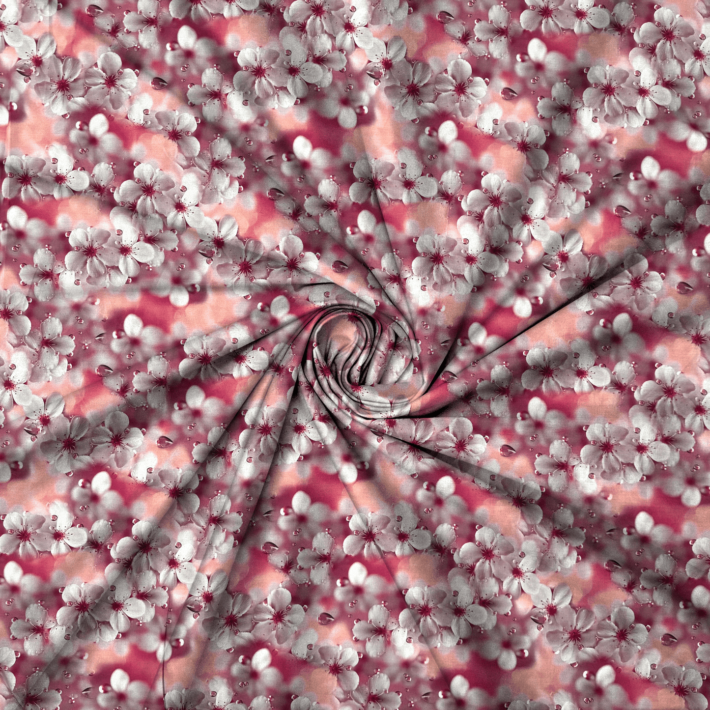 Viscose Printed Challis Floral Sunset - Ragland Fabrics