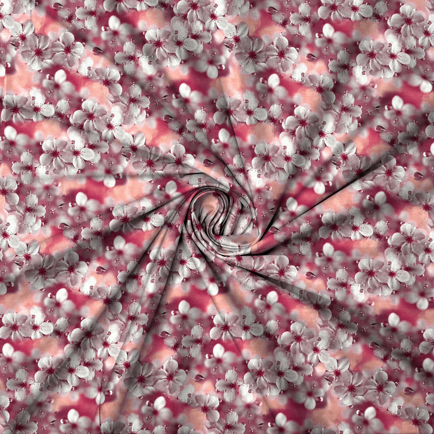 Viscose Printed Challis Floral Sunset - Ragland Fabrics