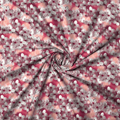 Viscose Printed Challis Floral Sunset - Ragland Fabrics