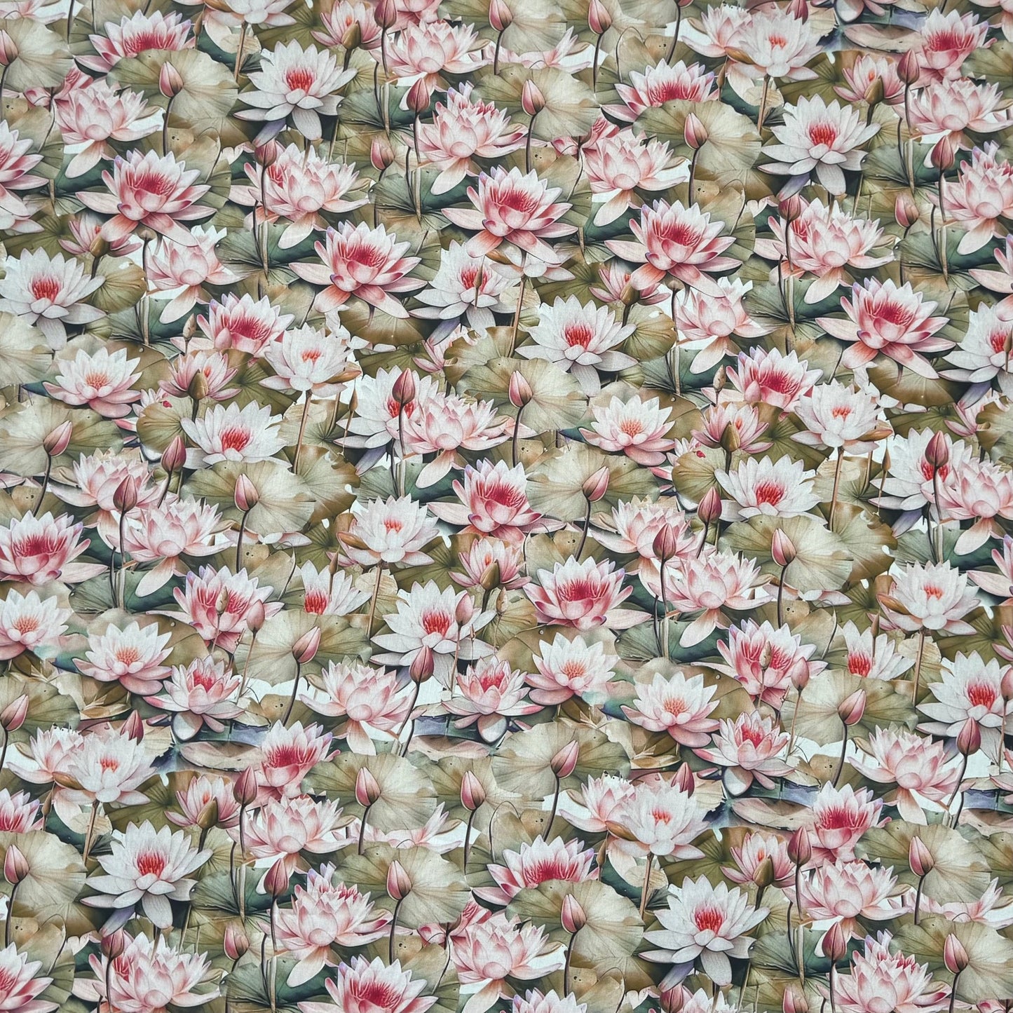 Viscose Printed Challis LilyPad - Ragland Fabrics