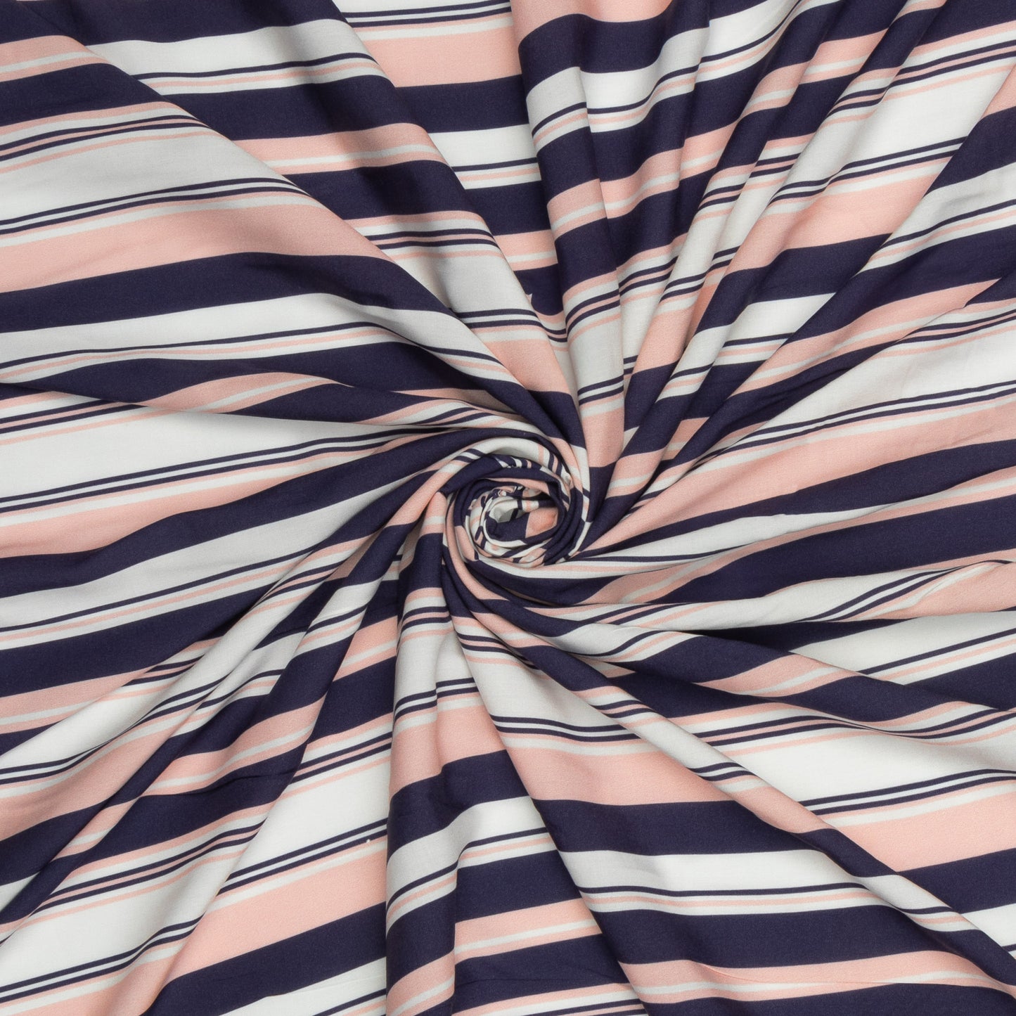 Viscose Challis Multi - Stripe - Ragland Fabrics