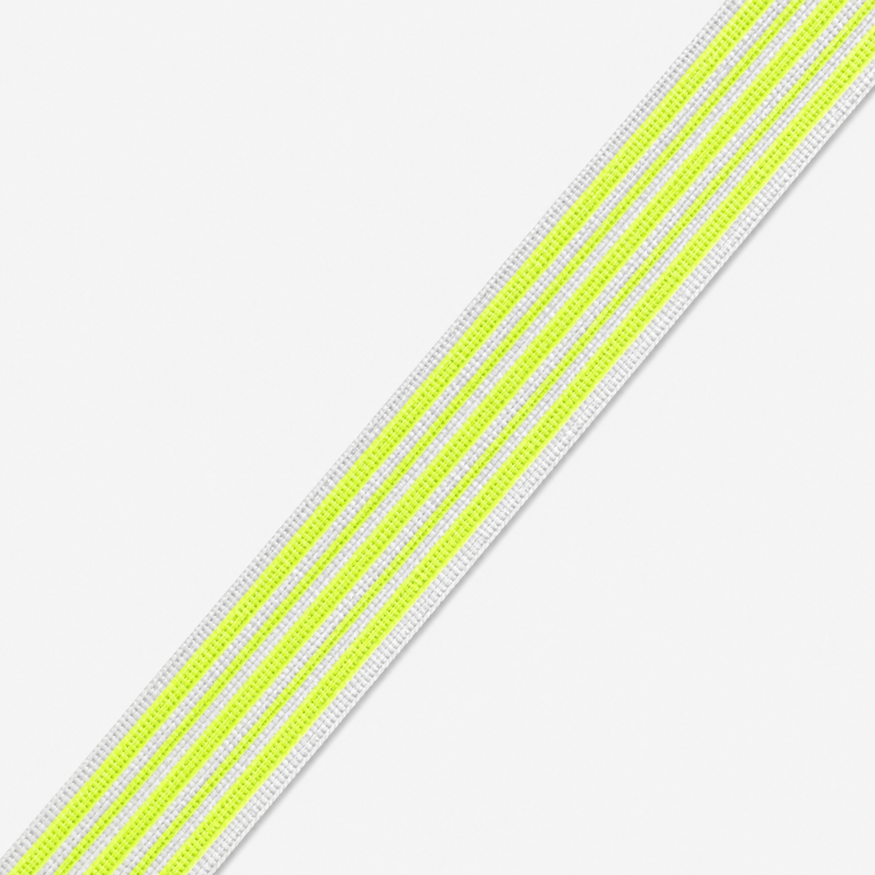 Polyester Tape 30mm Lumo Yellow / White - Ragland Fabrics