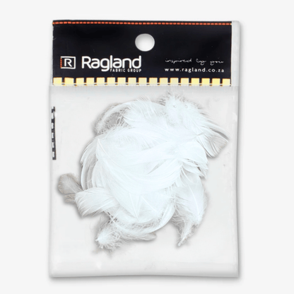 Craft Feathers | White - Ragland Fabrics