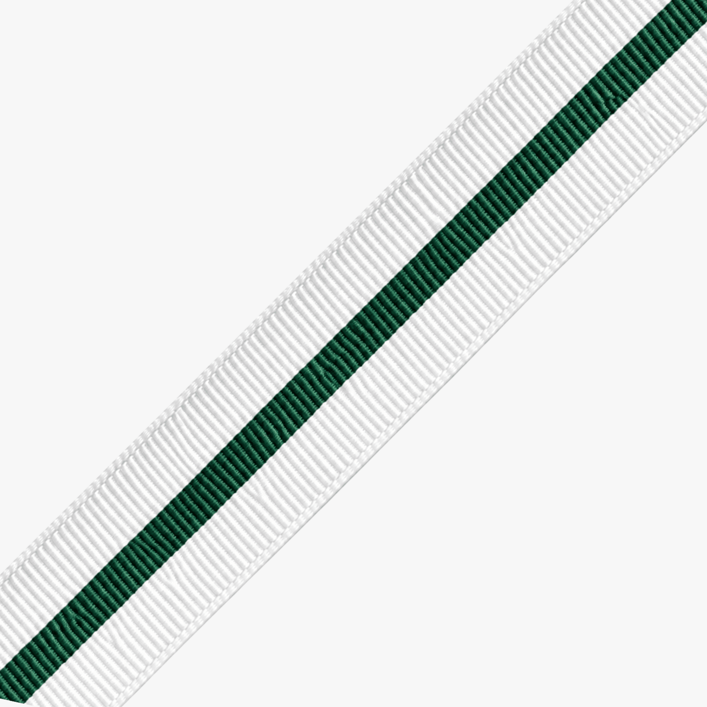 Nylon Webbing ?mm White & Green - Ragland Fabrics