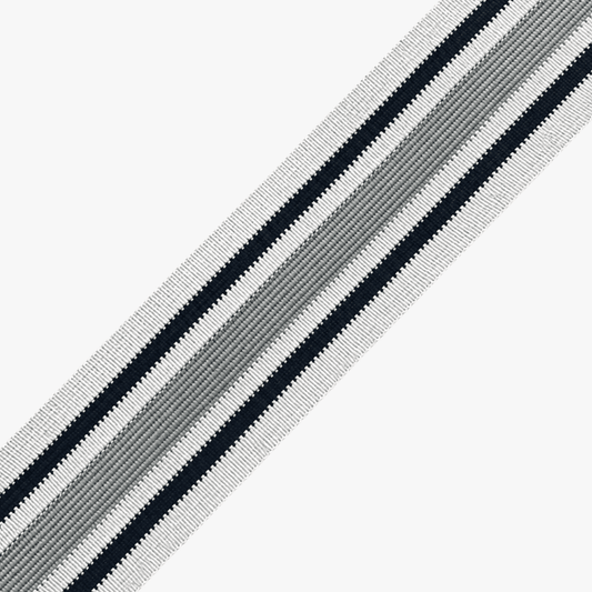 Polyester Tape 55mm Grey,Black and White - Ragland Fabrics
