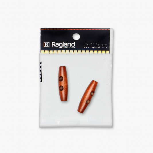 Wooden Toggle (2pc) - Ragland Fabrics