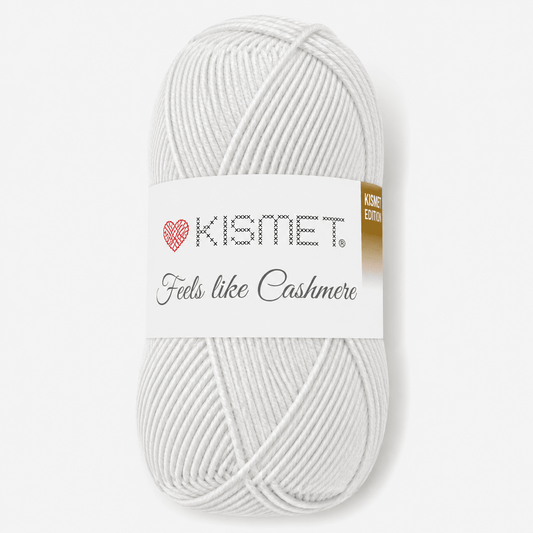 Wool 'Feels Like Cashmere' Ash White FLC13 - Ragland Fabrics