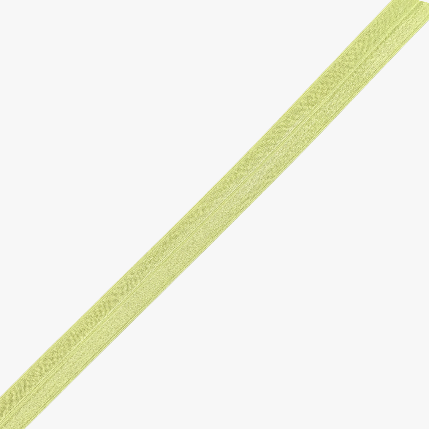 Elastic Fold Over | Lip Elastic 20mm | Baby Yellow Sheen