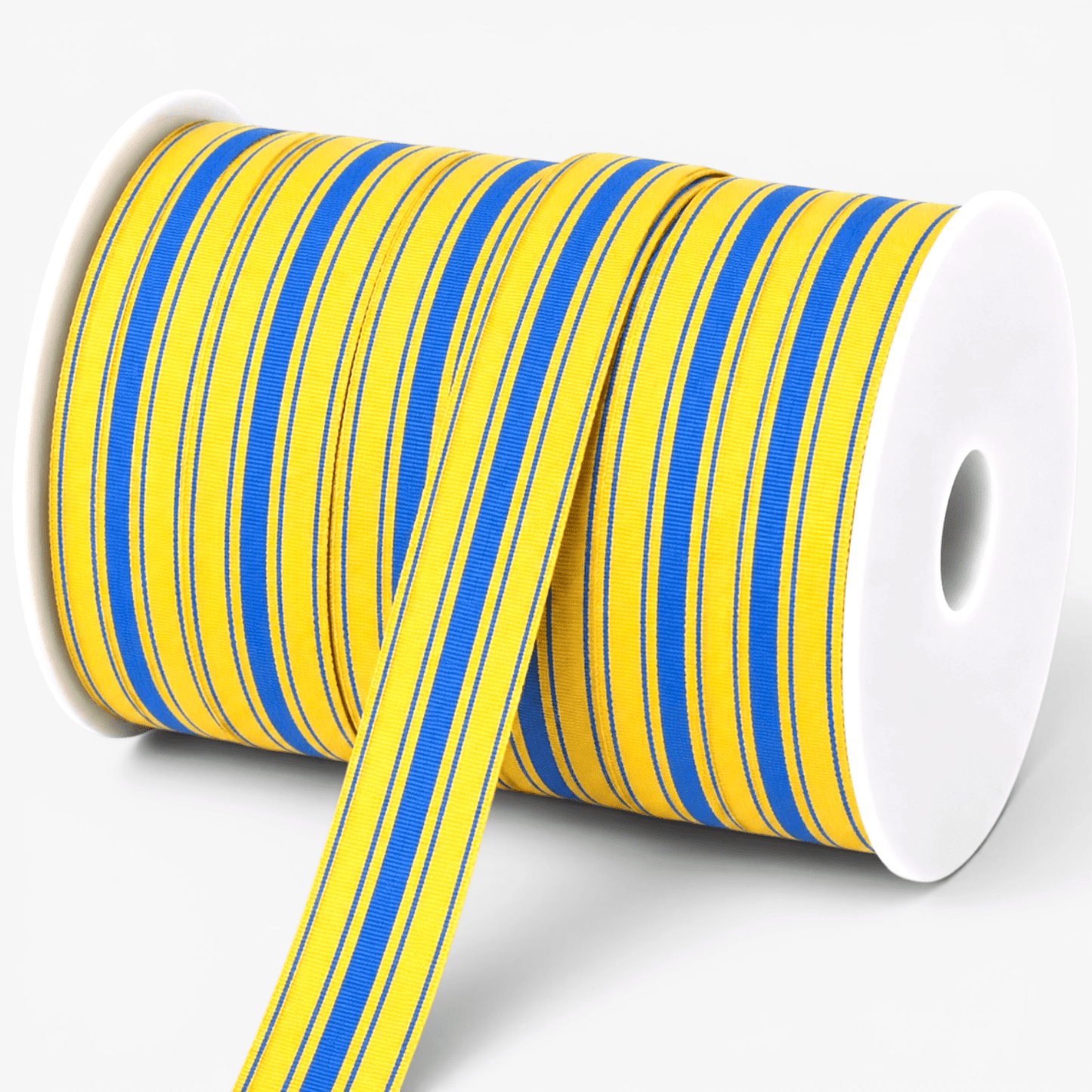 Polyester Tape Stripe Blue/Yellow 40mm - Ragland Fabrics
