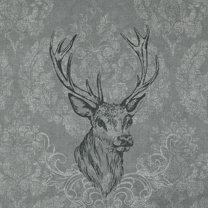Sheeting Printed Stag Grey 240cm - Ragland Fabrics