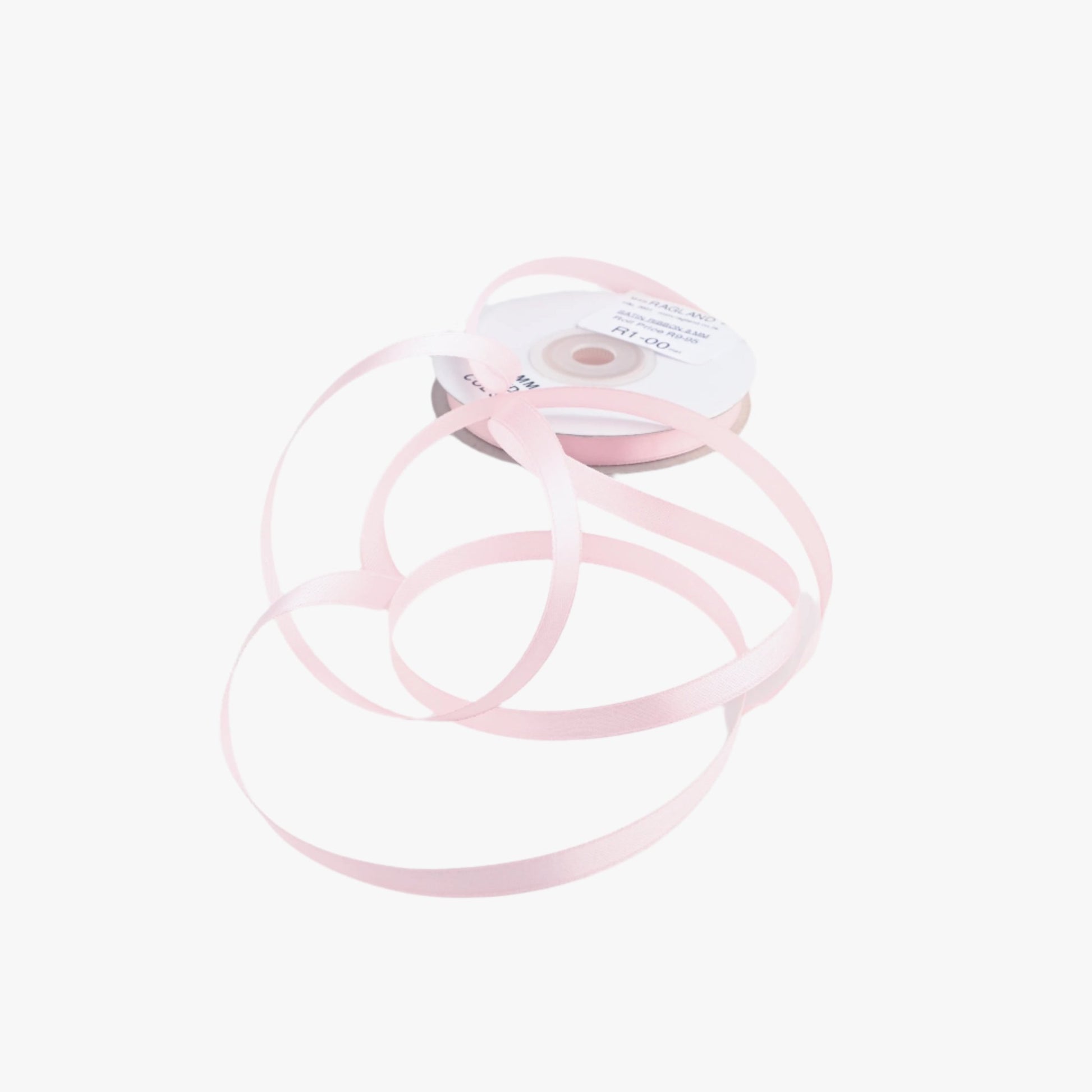 Satin Ribbon 10mm Baby Pink 340 - Ragland Fabrics