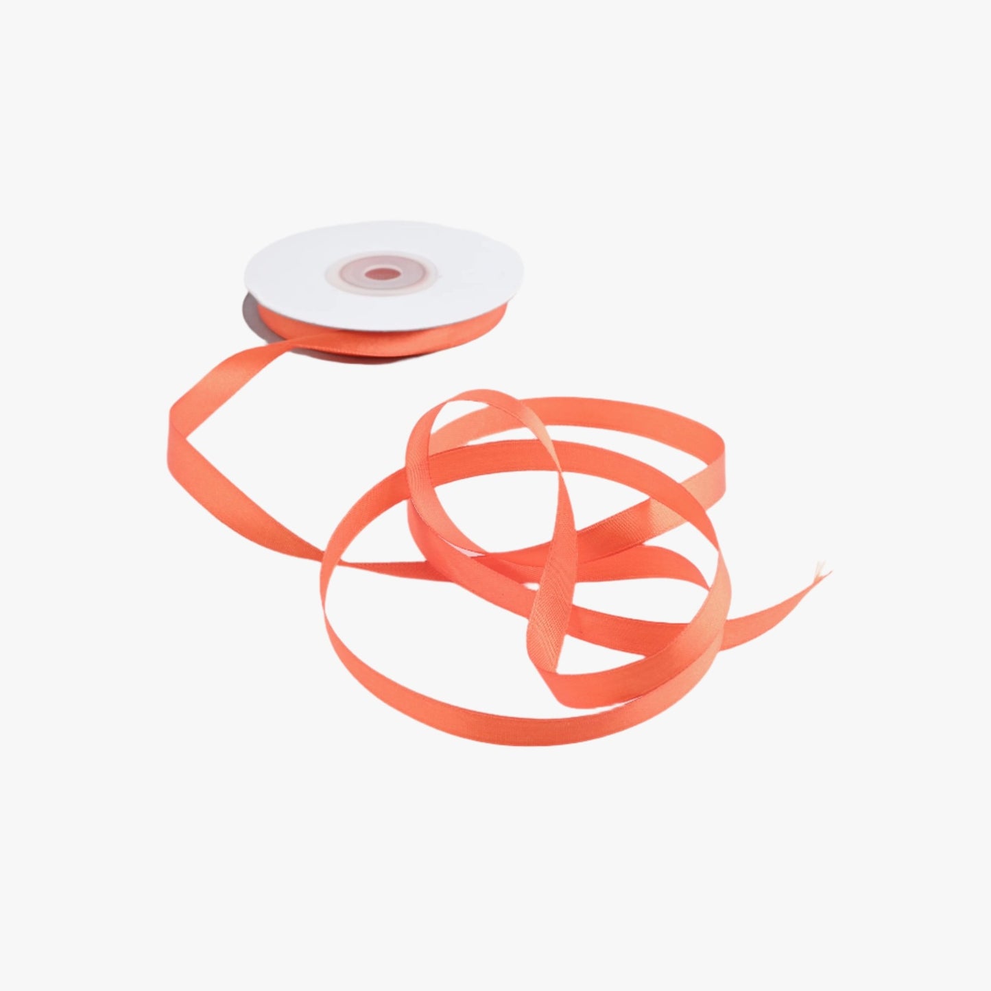 Satin Ribbon 10mm Orange 42 - Ragland Fabrics