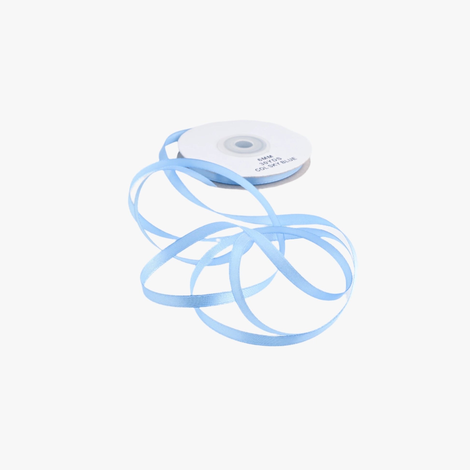 Satin Ribbon 6mm Sky Blue 76 - Ragland Fabrics