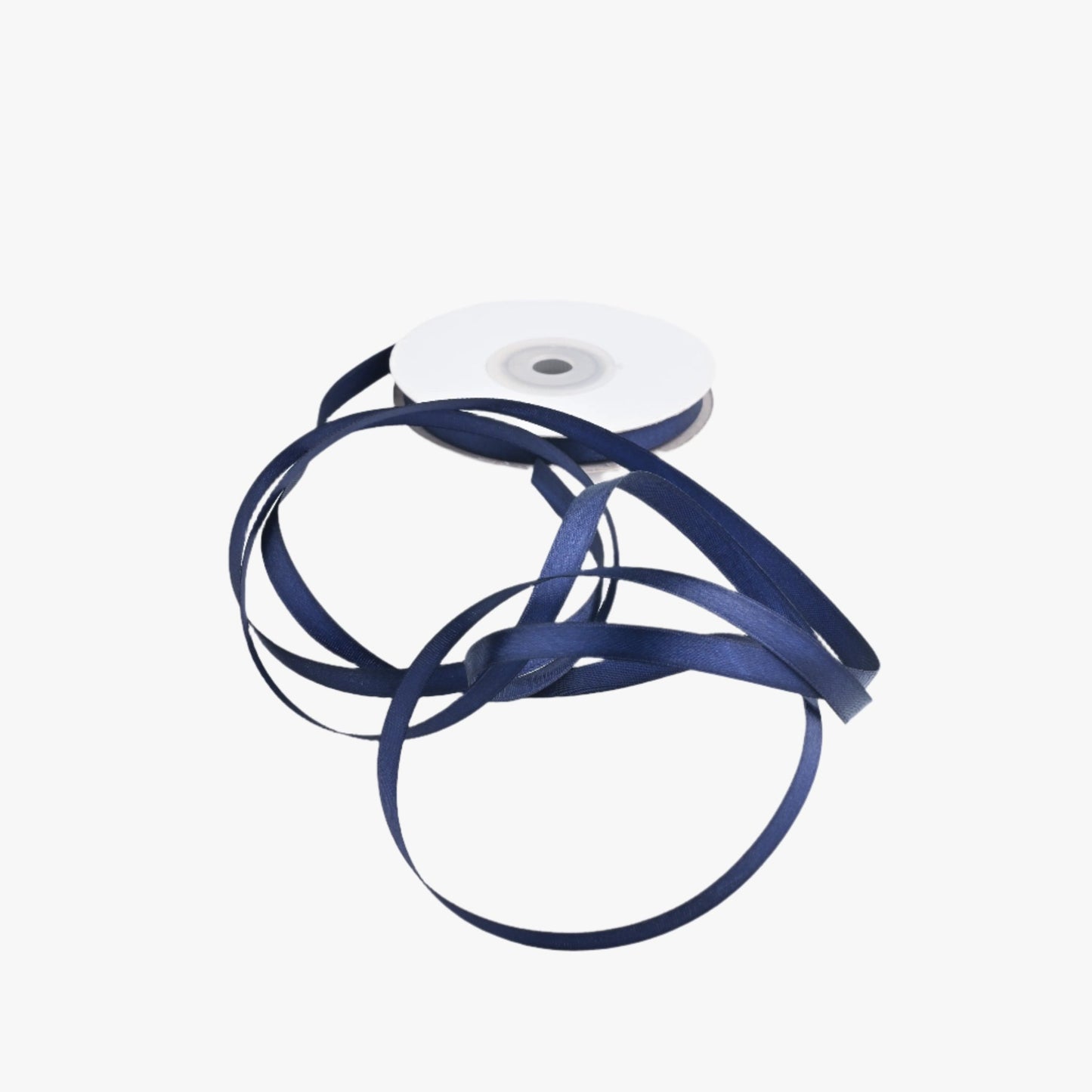 Satin Ribbon 8mm Navy 13 - Ragland Fabrics