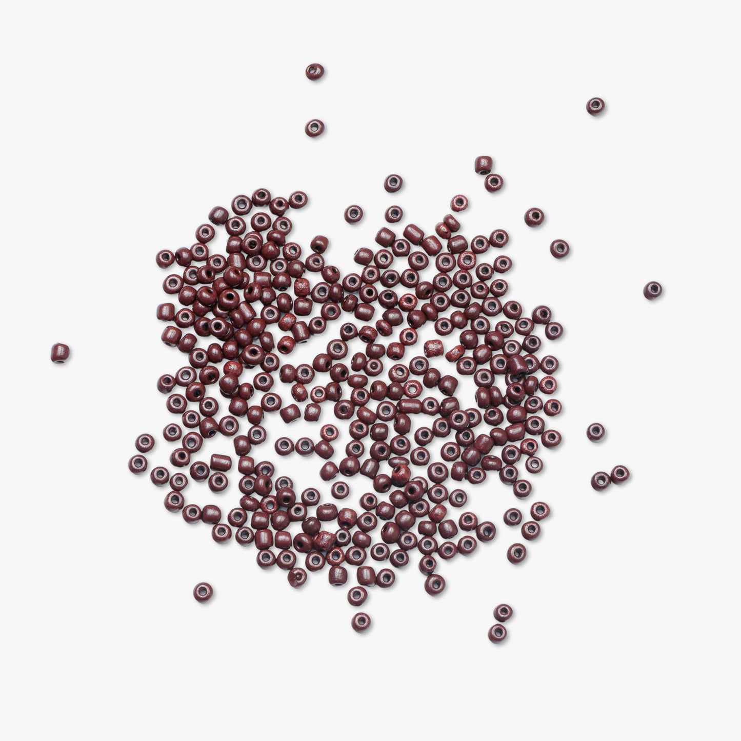 African Beads Size 8 20g Dark Brown - Ragland Fabrics
