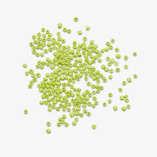 African Beads Size 8 20g Lime Green - Ragland Fabrics