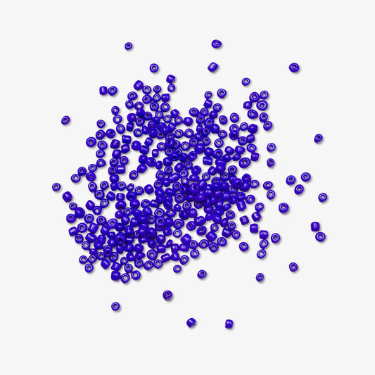 African Beads Size 8 20g Royal Blue - Ragland Fabrics