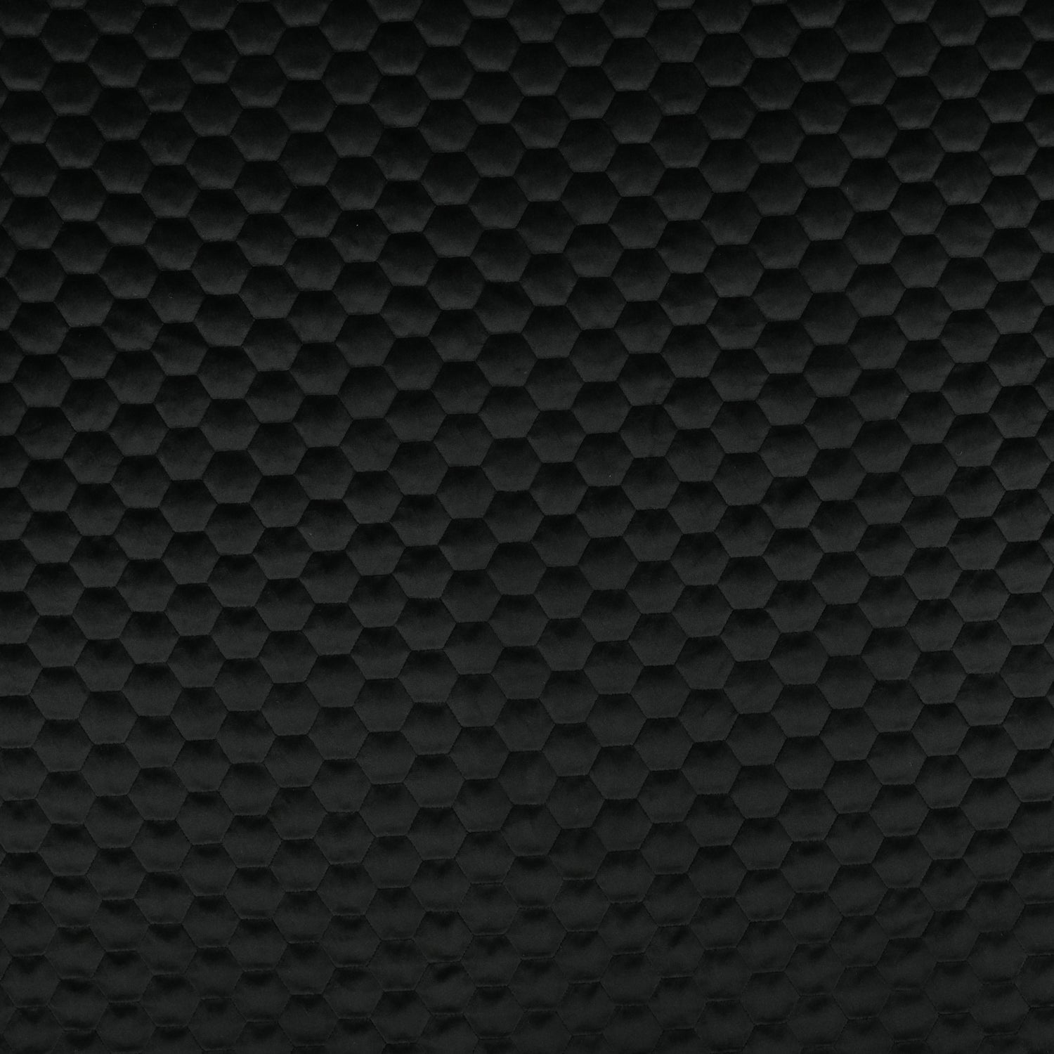 Bellahex Quilted Velvet 140cm Black Caviar - Ragland Fabrics