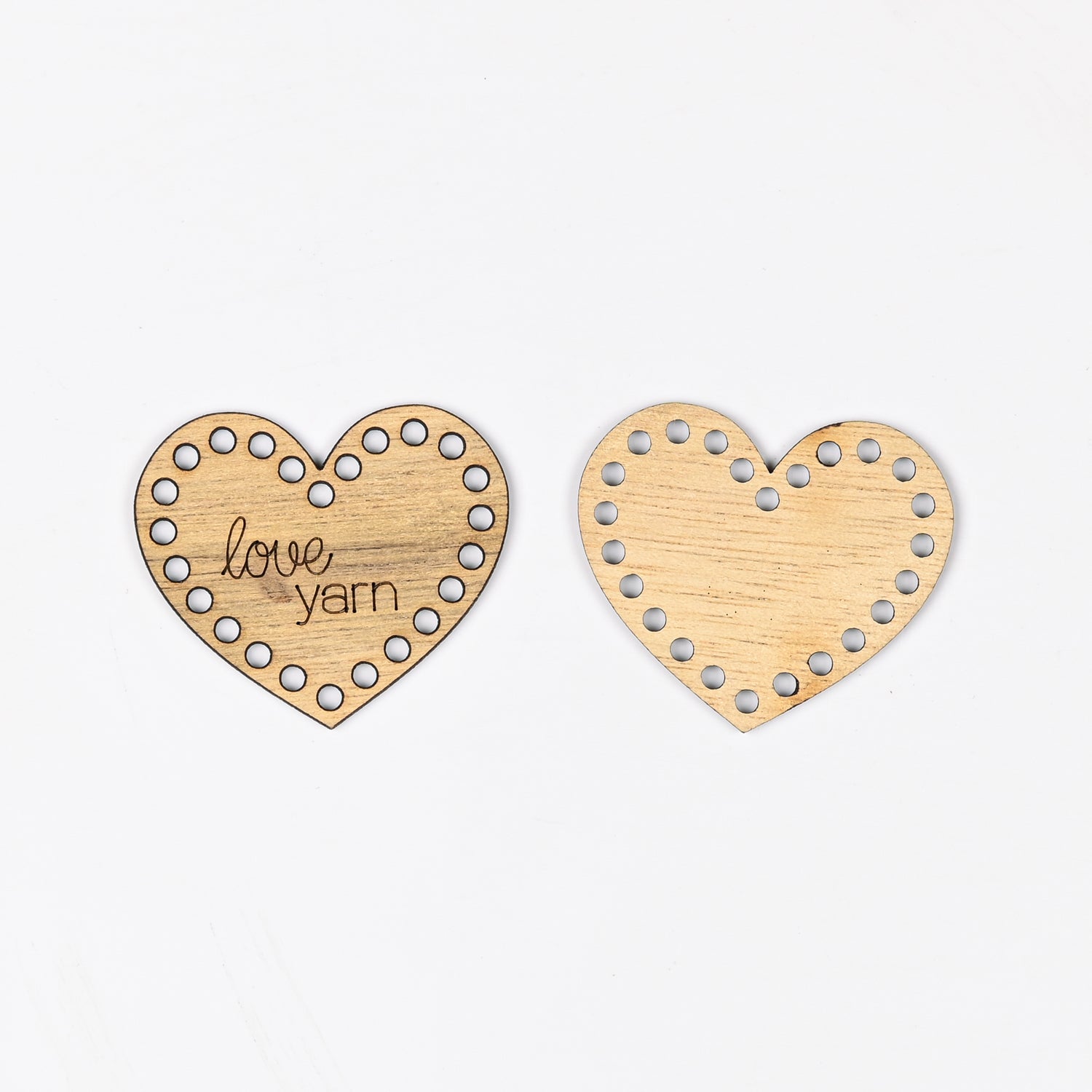 Thread Organiser Wood heart TBD - Ragland Fabrics