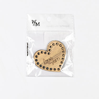 Thread Organiser Wood heart TBD - Ragland Fabrics