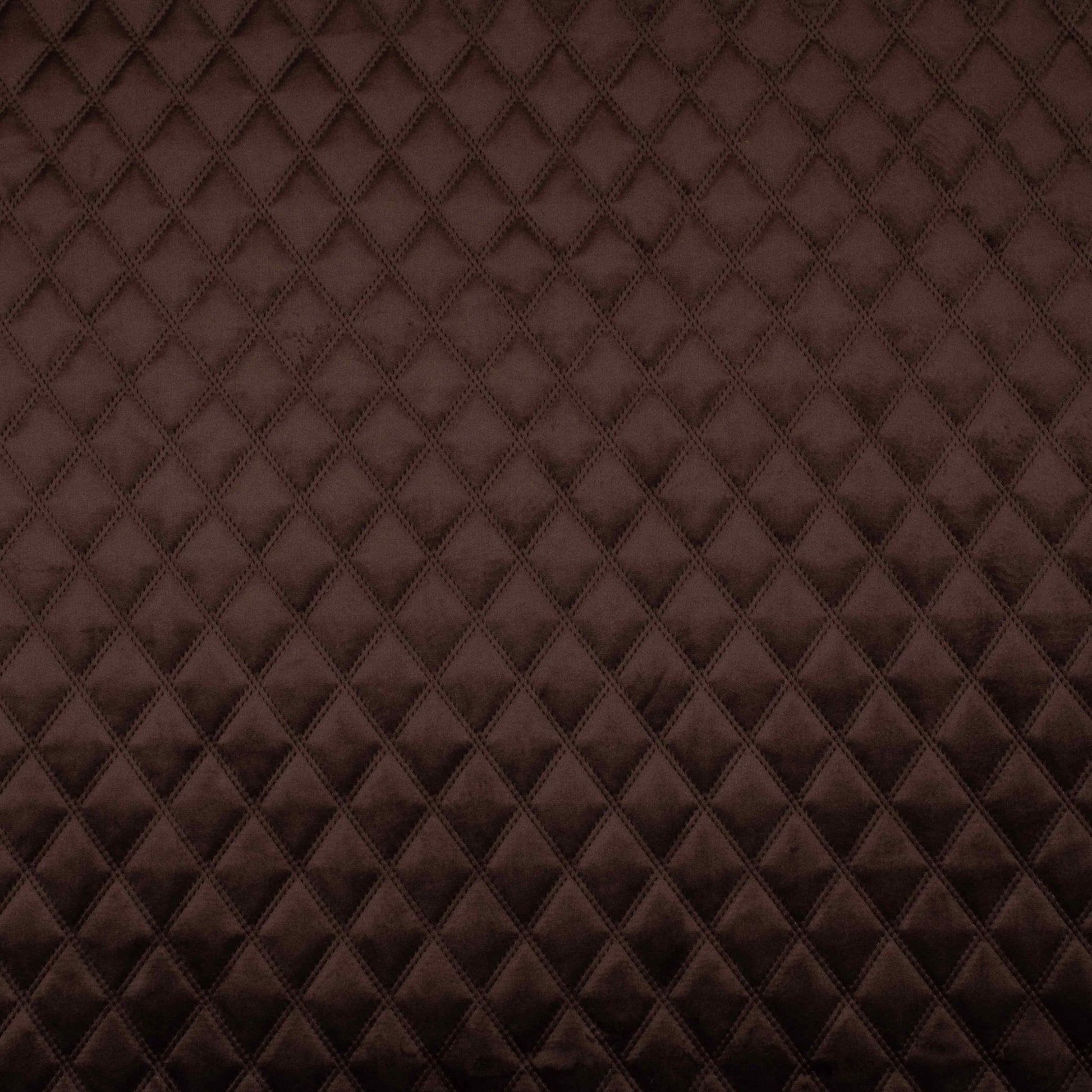 Quilted Velvet Carob - Ragland Fabrics