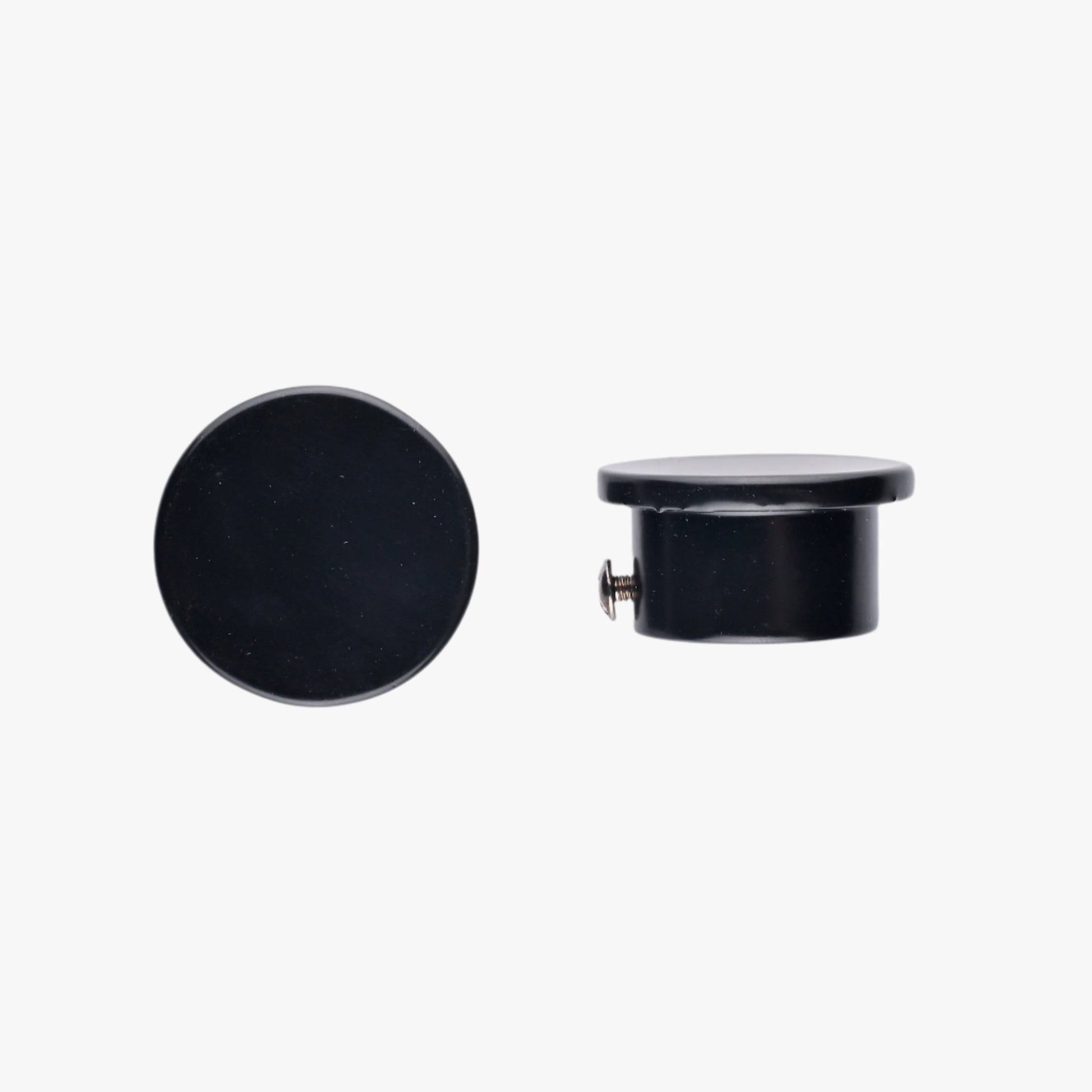 Rod End Caps 25mm - Black - Ragland Fabrics