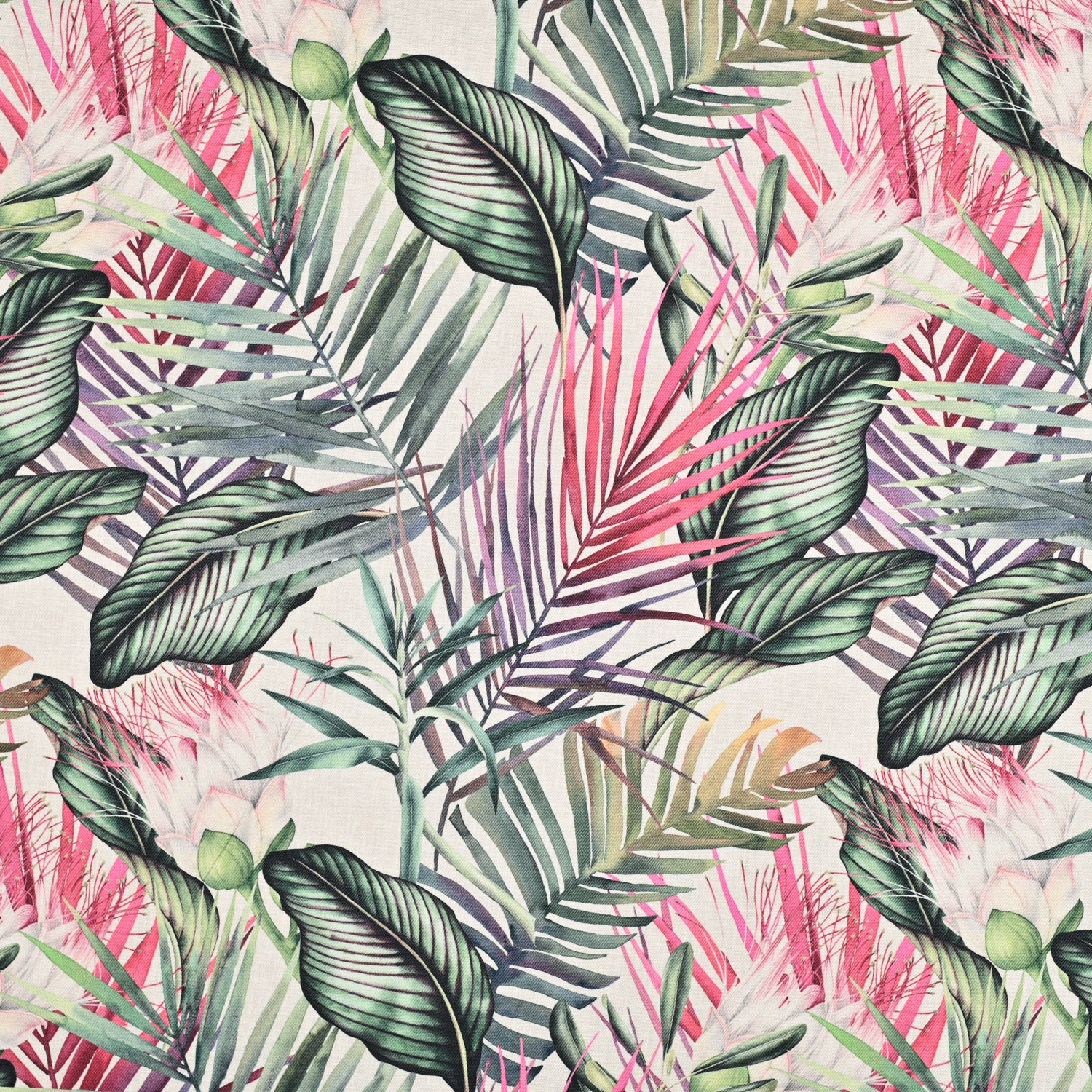 Eco Palm Grove White 645 - Ragland Fabrics