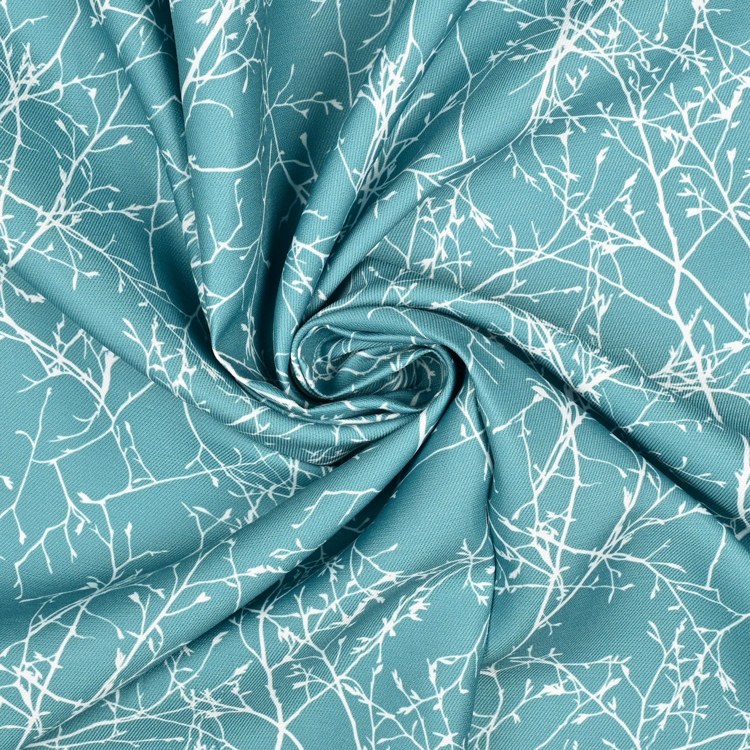 Eco Branches Teal 620 - Ragland Fabrics