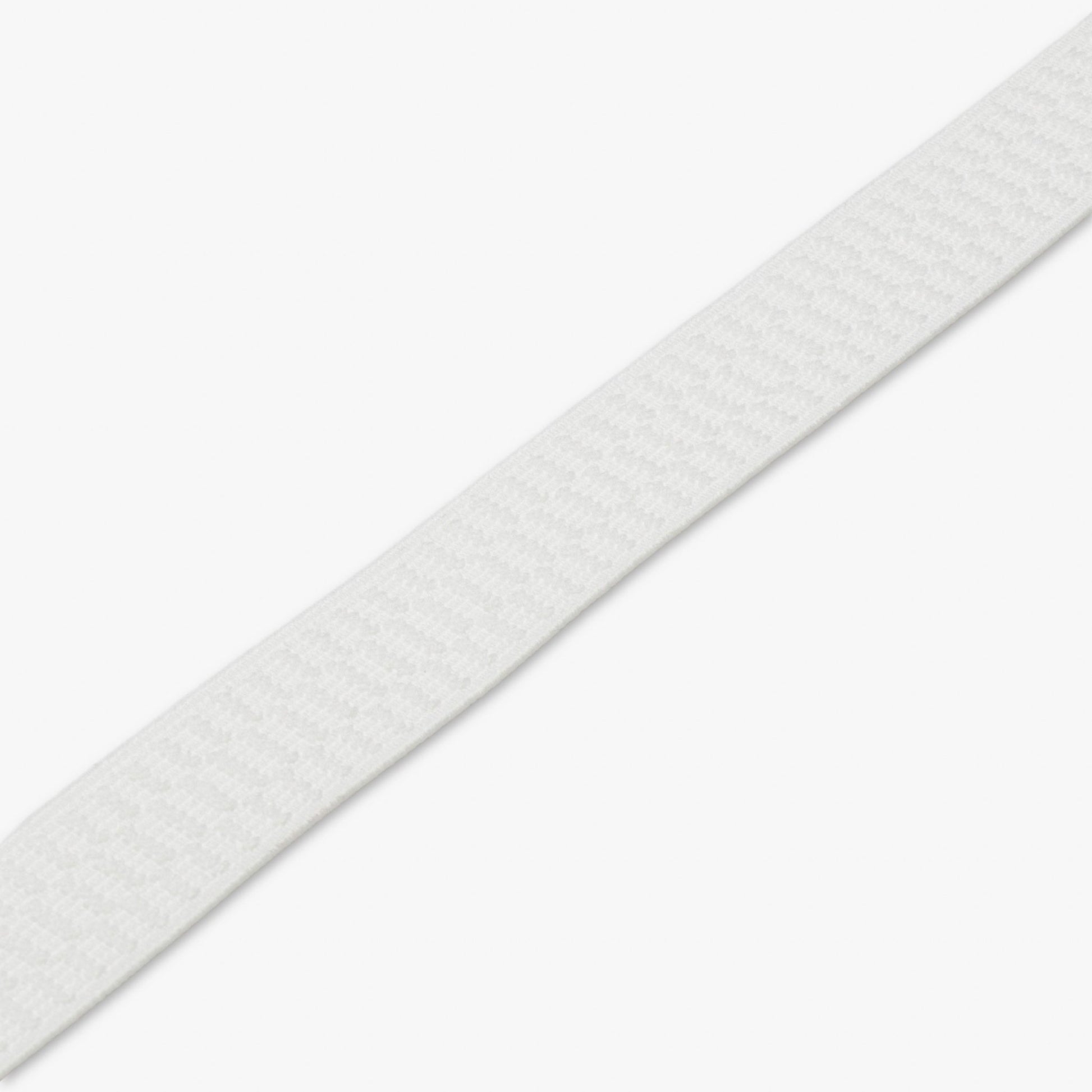 Elastic Non Curl 25mm White - Ragland Fabrics