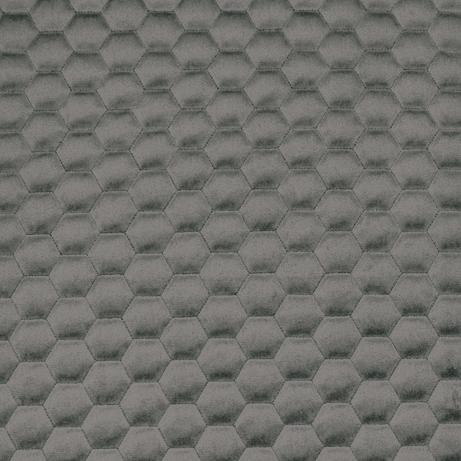 Bellahex Quilted Velvet 140cm Graphite - Ragland Fabrics