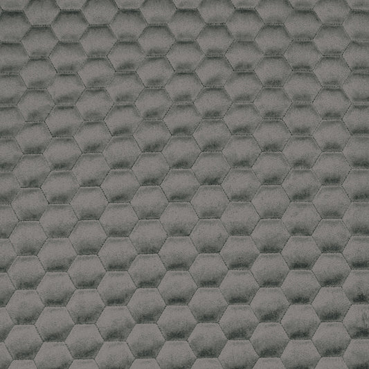 Bellahex Quilted Velvet 140cm Graphite - Ragland Fabrics