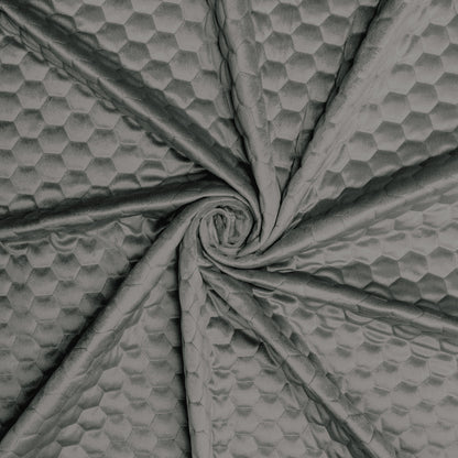 Bellahex Quilted Velvet 140cm Graphite - Ragland Fabrics