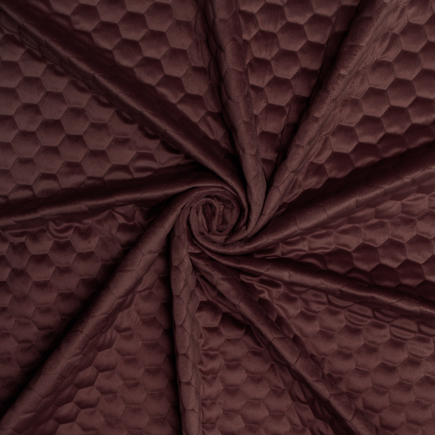 Bellahex Quilted Velvet 140cm Madder - Ragland Fabrics