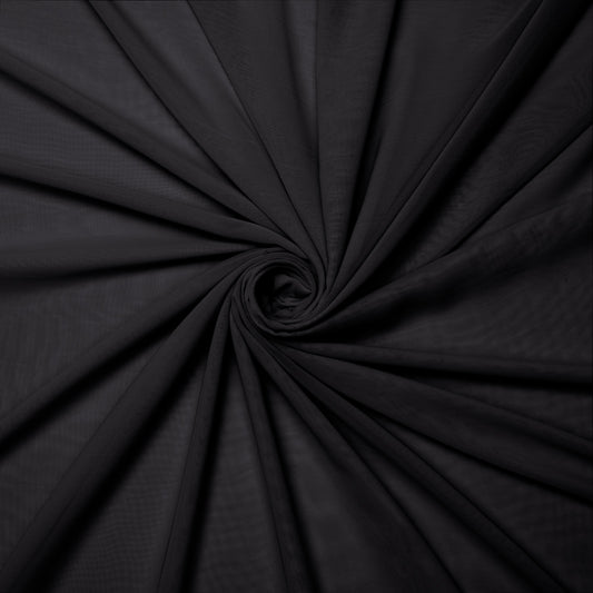 Multi Chiffon Black Col. 20 - Ragland Fabrics